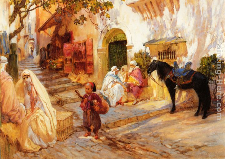 A Street in Algeria painting - Frederick Arthur Bridgman A Street in Algeria art painting
